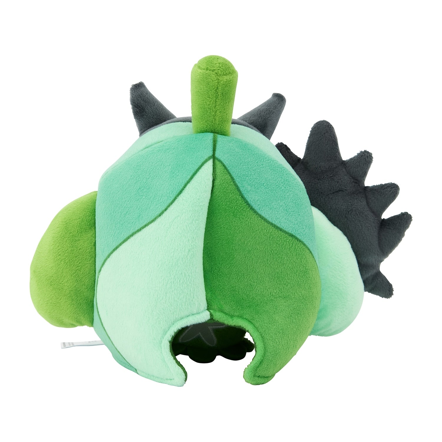 Japanese Pokemon Ogapon doll with green noodles side view