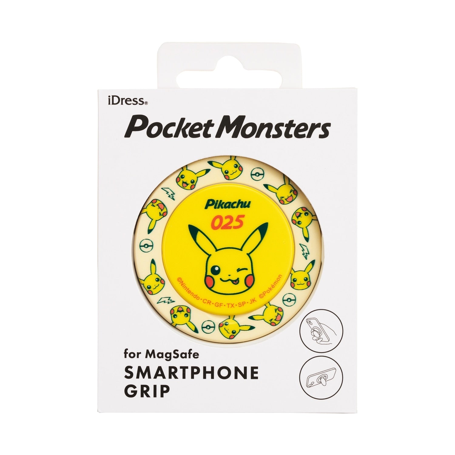 MagSafe compatible smartphone grip Pikachu