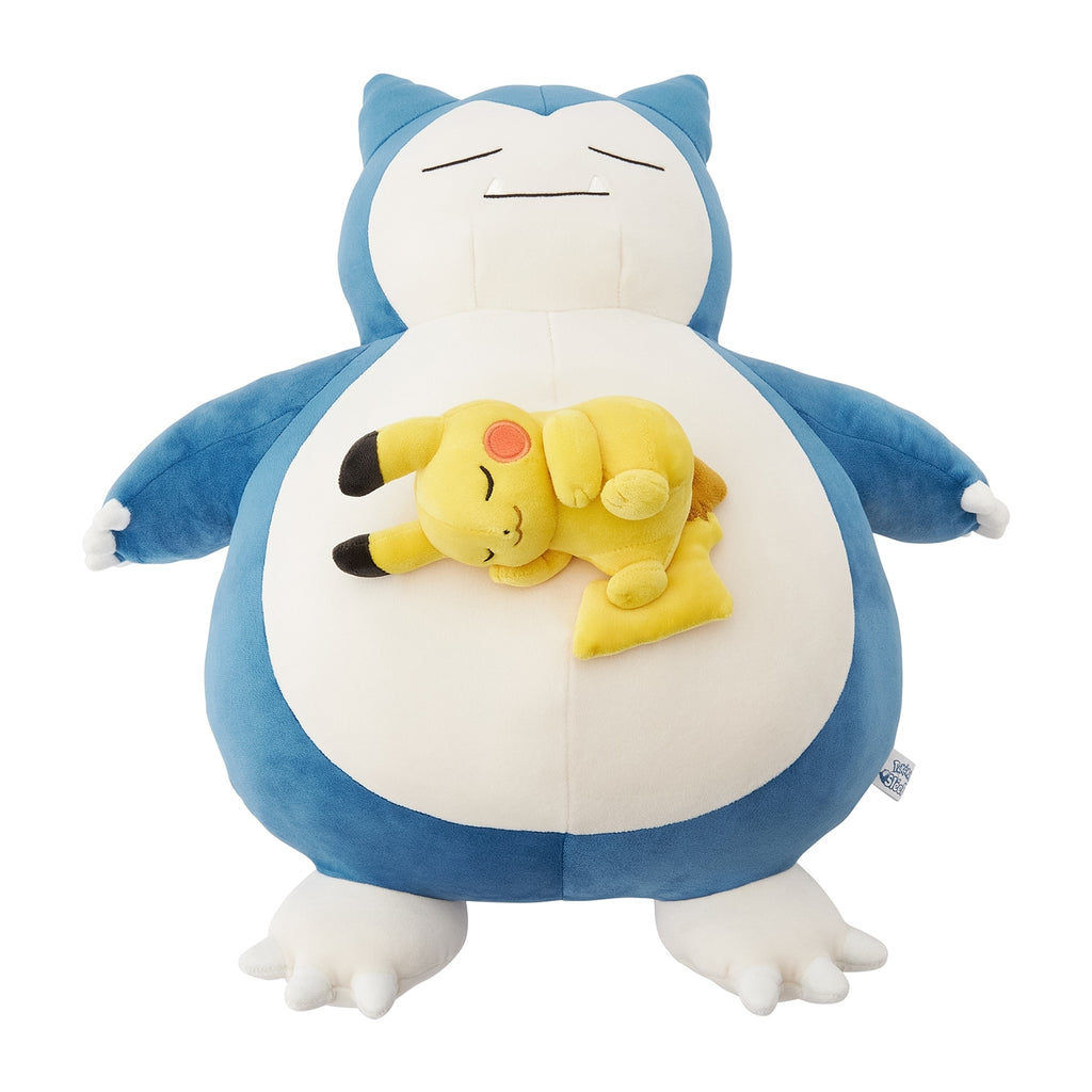 Chewy stuffed Pokémon Sleep Goodnight Snorlax & Pikachu