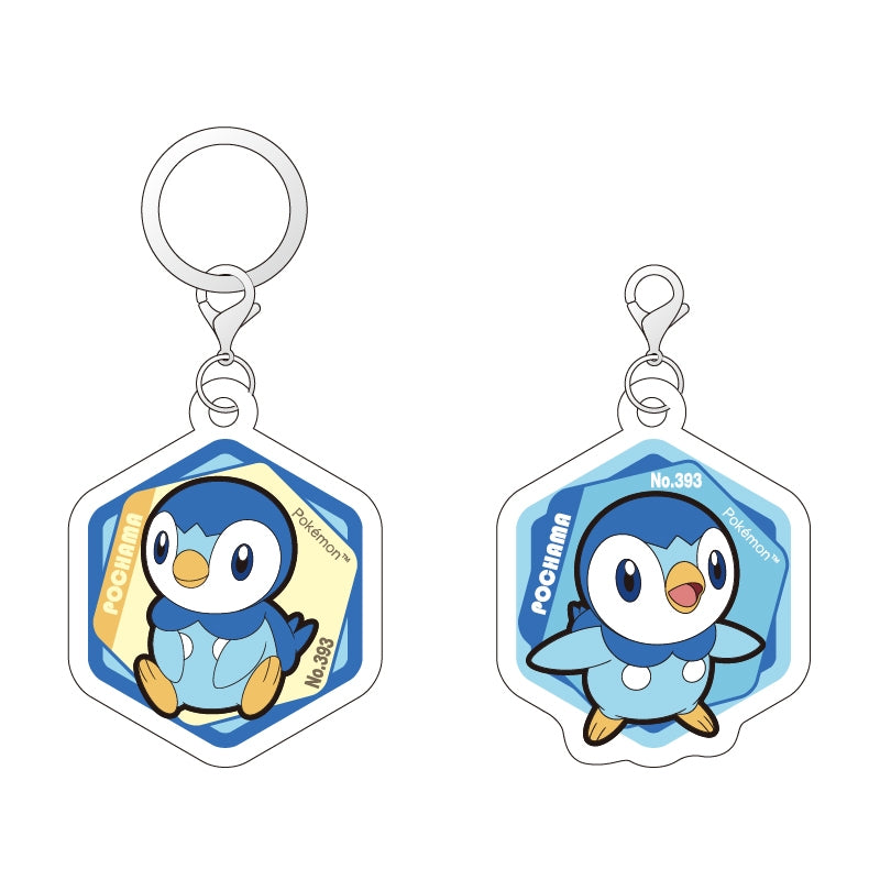 Piplup Acrylic Marker Charm from Japan, official Pokemon Center item with detailed penguin design