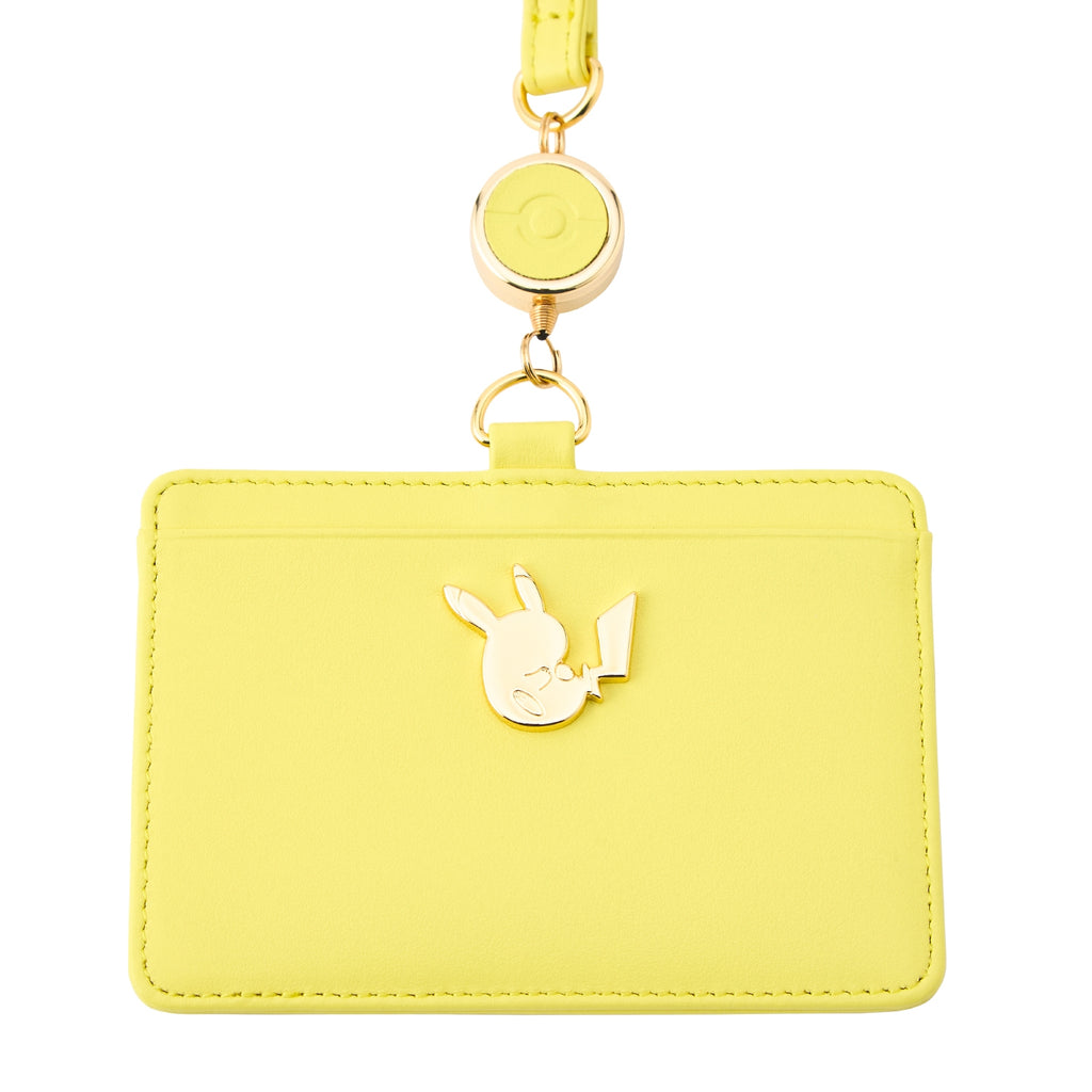 Genuine leather ID card case Pikachu