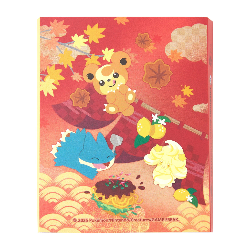 Close-up of Sticky Set featuring Pokemon designs, official Japan merchandise