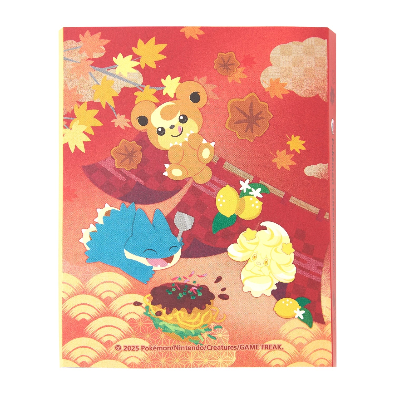 Close-up of Sticky Set featuring Pokemon designs, official Japan merchandise