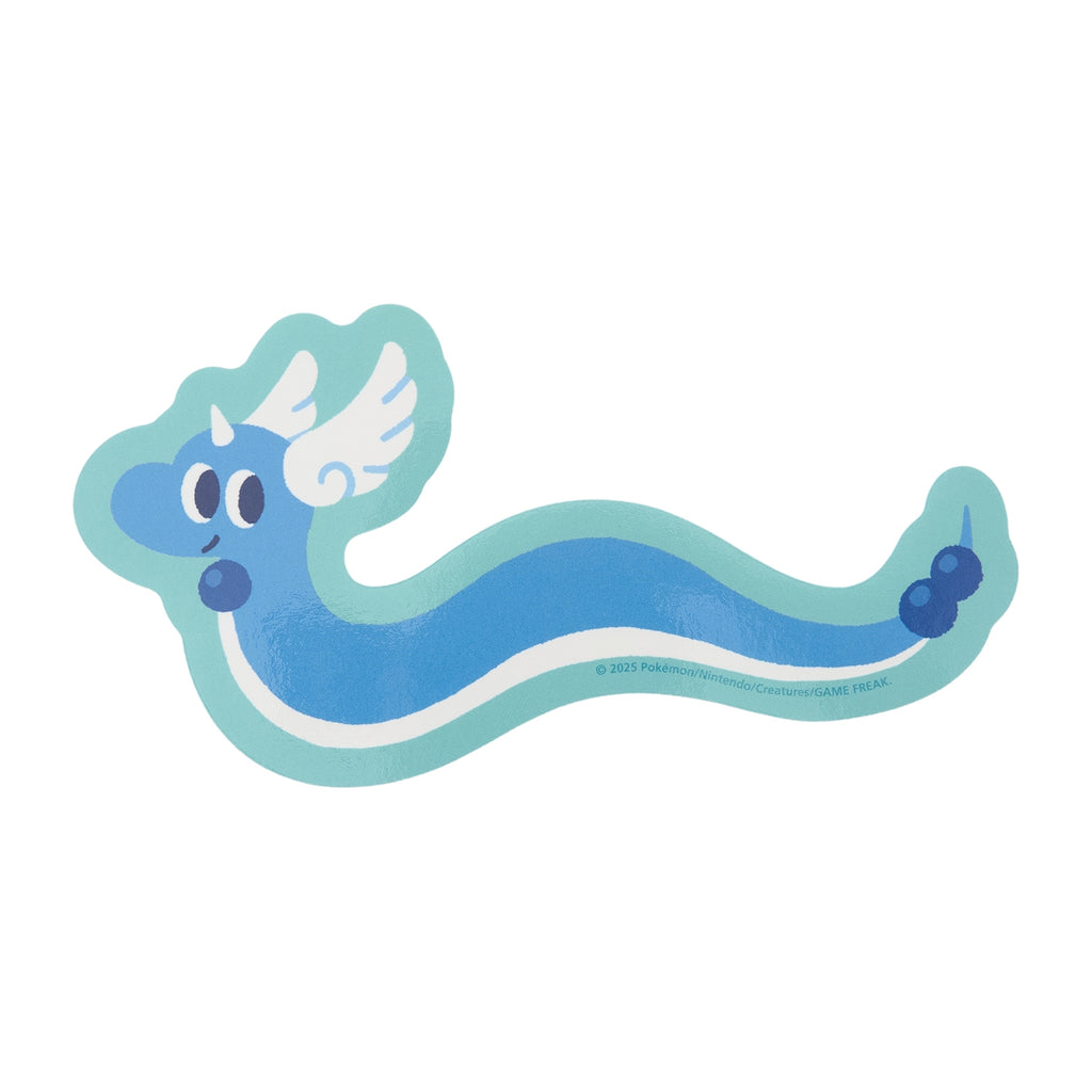 POKÉMON NYORO NYORO FRIENDS Hakuryu sticker featuring Dragonair from Japan