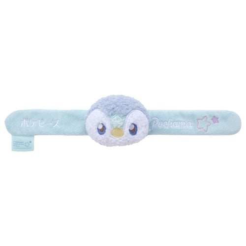 Pokepiece Patchin Plush Piplup with cute facial expression from Japan