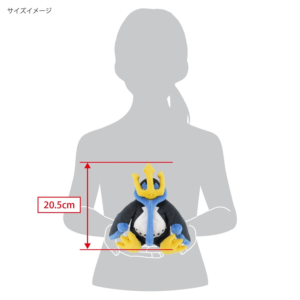 Emperto Pokemon plushie, adorable Japanese collectible toy with embroidered details from Japan