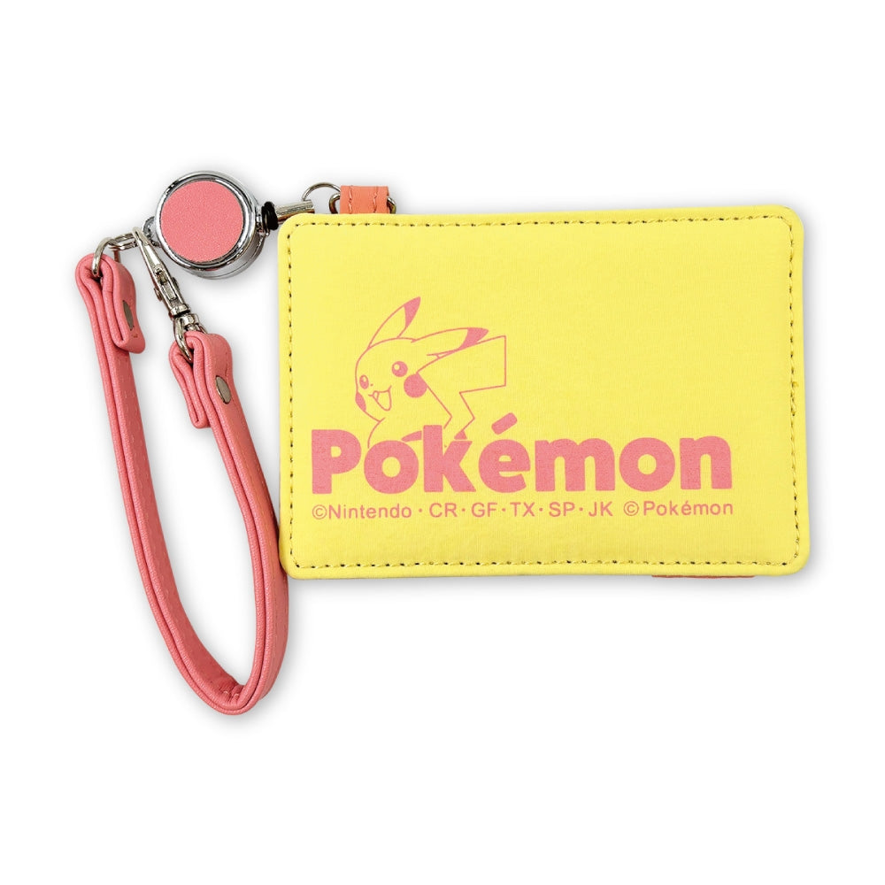 Pass case with reel color logo Pikachu
