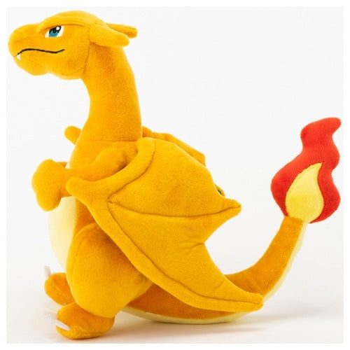 Japanese Pyokorin Charizard plushie with unique pose, ships from Japan