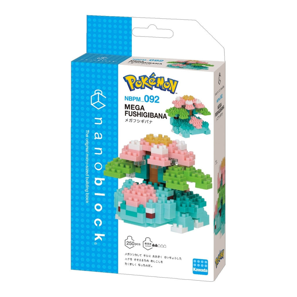 Nanoblock Mega Fushigibana from Japan, detailed Pokemon figure