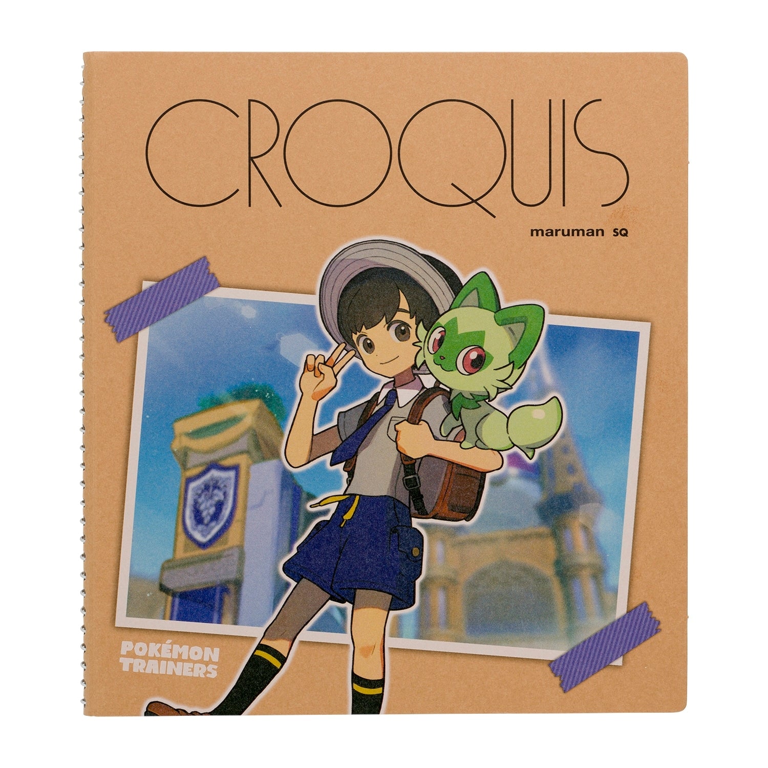 Croquis Book Pokémon Trainers Violet notebook from Japan, featuring Violet character