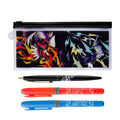 Pokemon Pen Set with Slider Case, featuring colorful characters from Japan