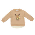 Monpoke Sagara Embroidery Sweatshirt Eevee 90cm/100cm/110cm