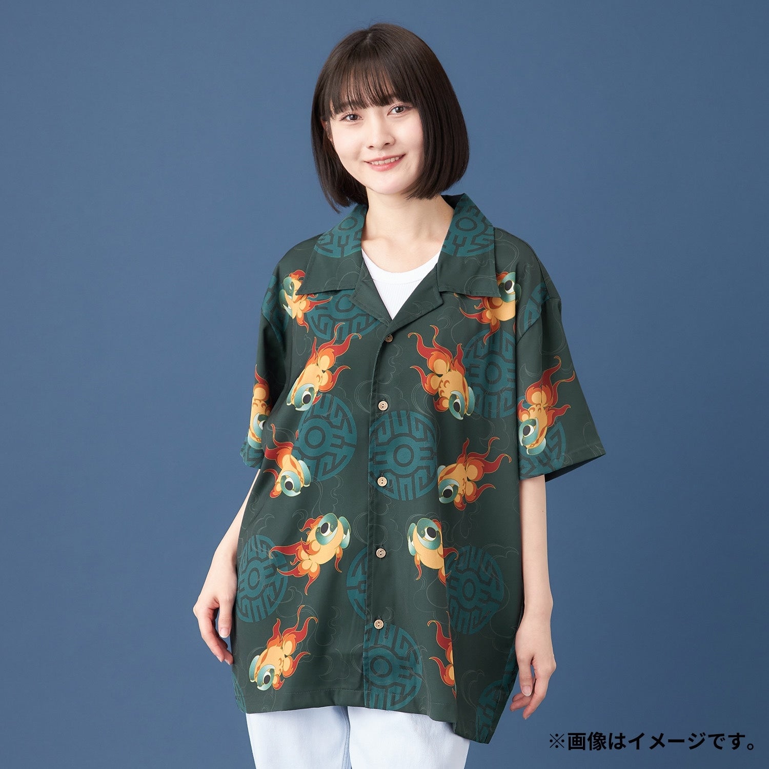 Open collar shirt E-YUI M/L