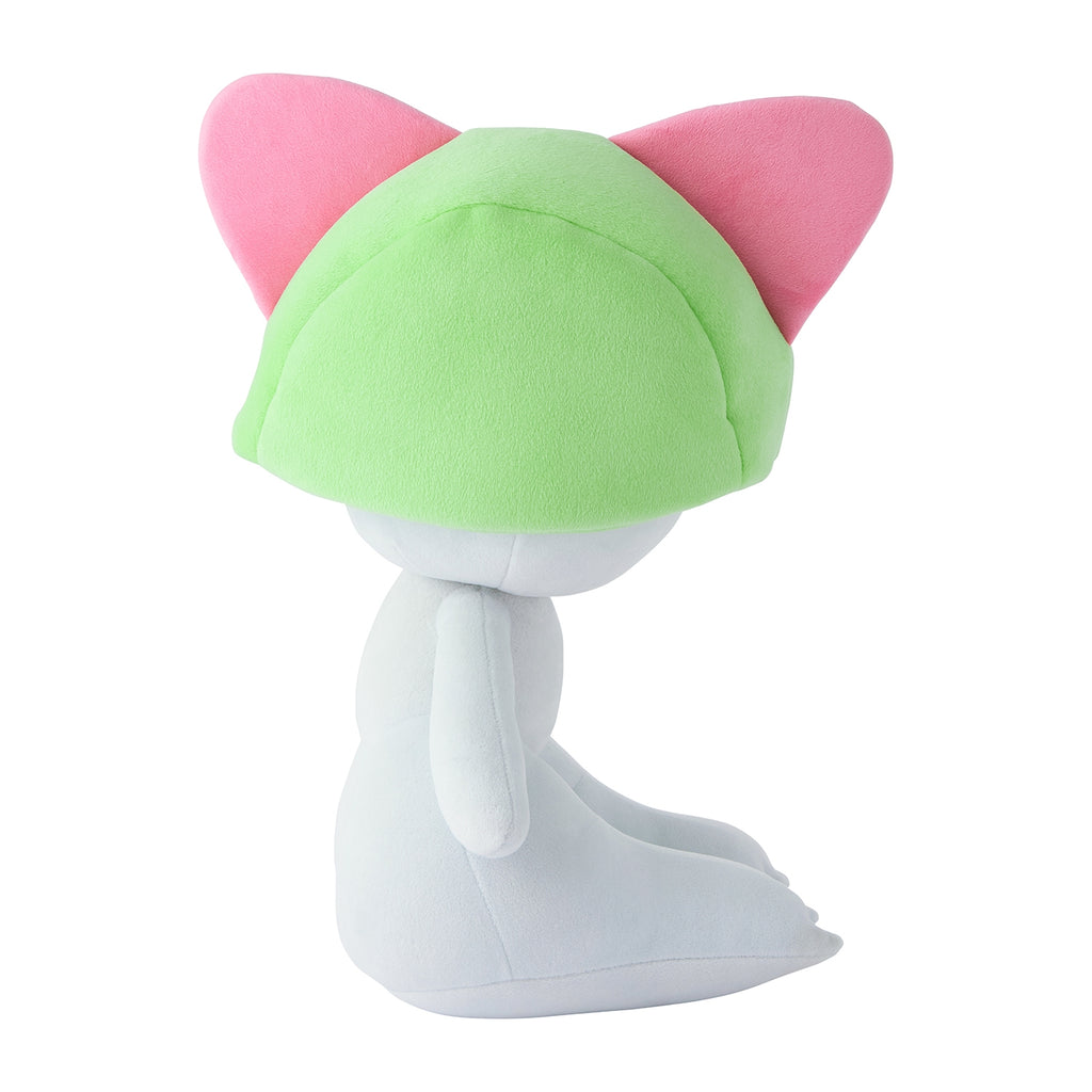 Mocchirich Plush Toy Ralts sitting pose with soft texture from Japan
