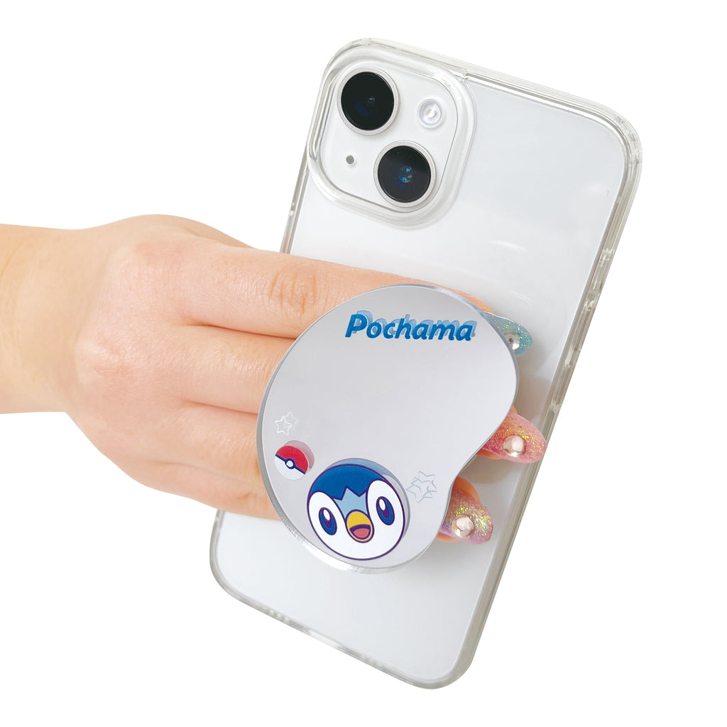 Smartphone grip with mirror Pochama