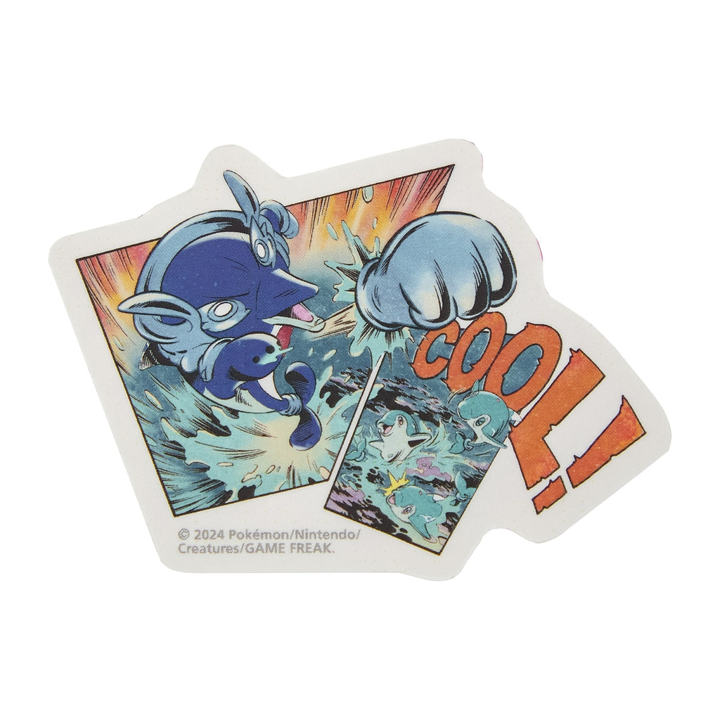 Close-up of Numel on the die-cut sticker, showcasing vibrant colors and details from Japan