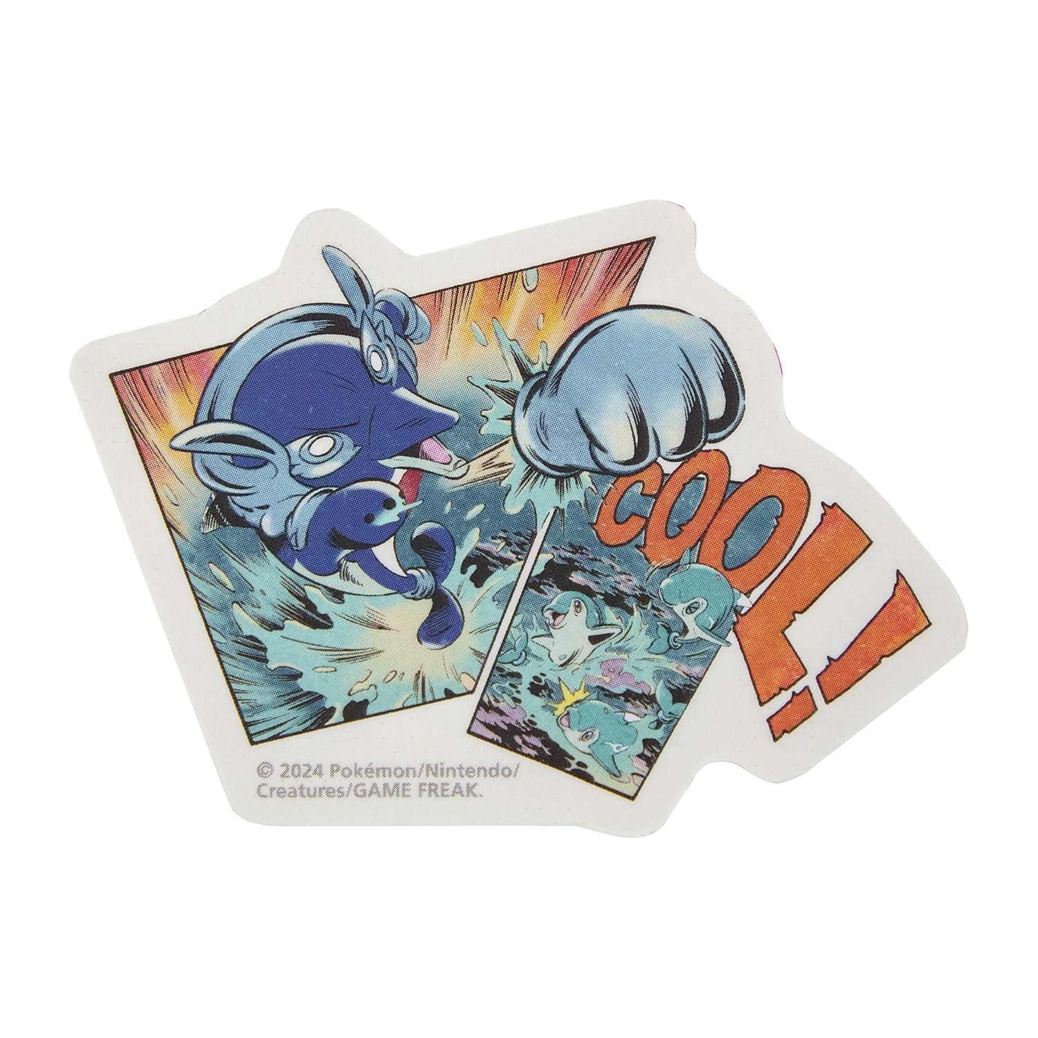 Close-up of Numel on the die-cut sticker, showcasing vibrant colors and details from Japan