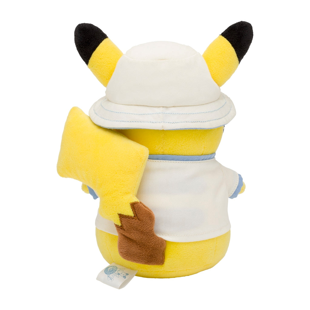 Pikachu plush collectible from Japan, detailed stitching and fabric
