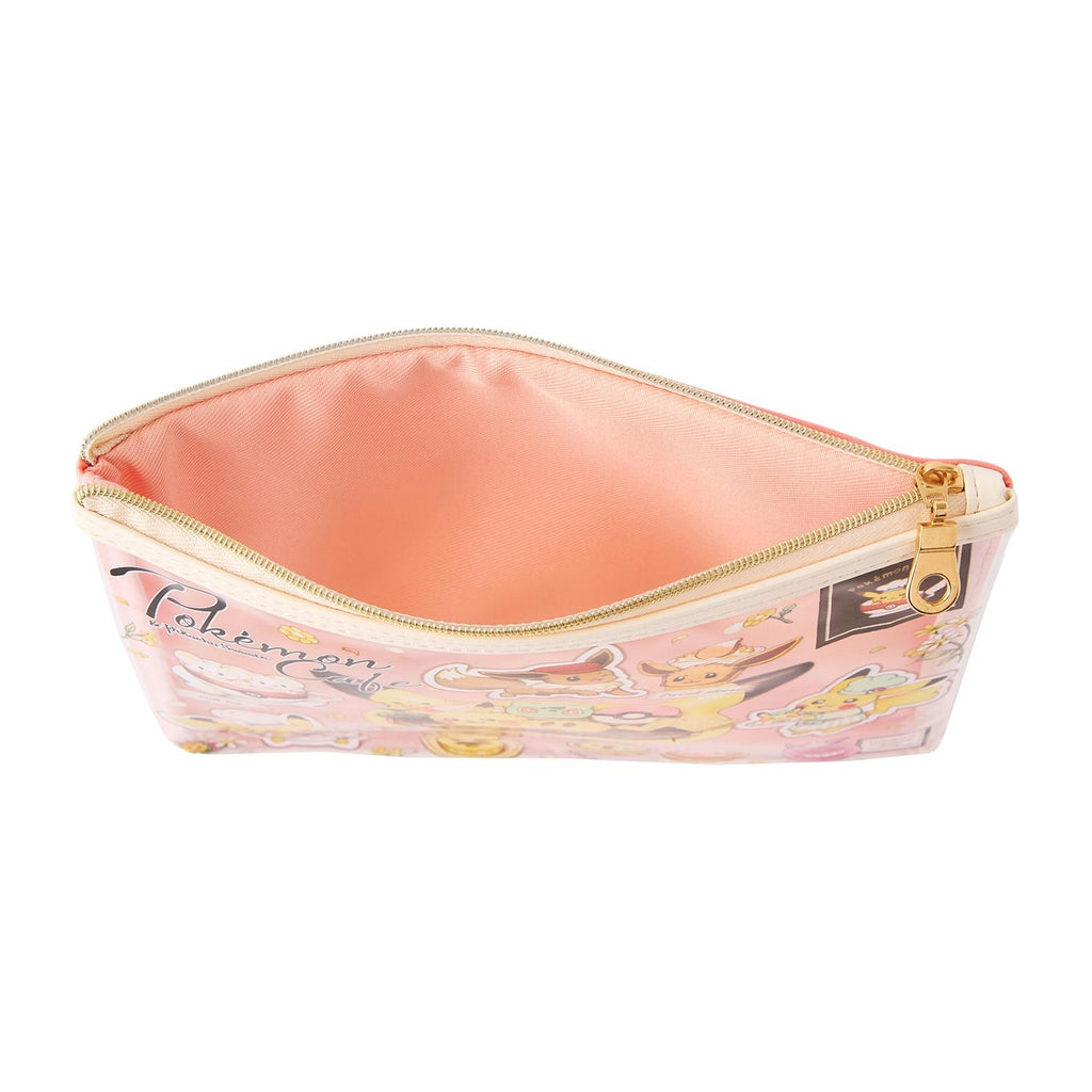 Clear pouch & macaron pouch set Pokémon Cafe & Pikachu Sweets
