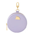 Genuine leather mini round pouch Metamon