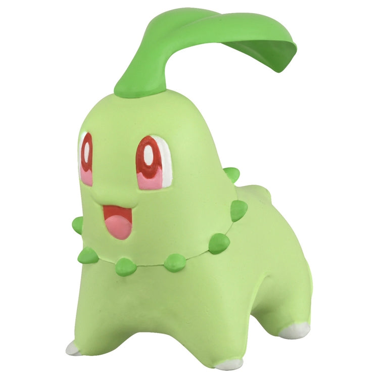 Moncolle Chikorita collectible from Japan, Pokemon Center Online exclusive