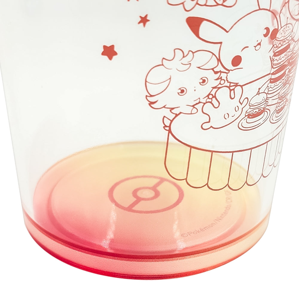 Plastic cup diner red poke piece