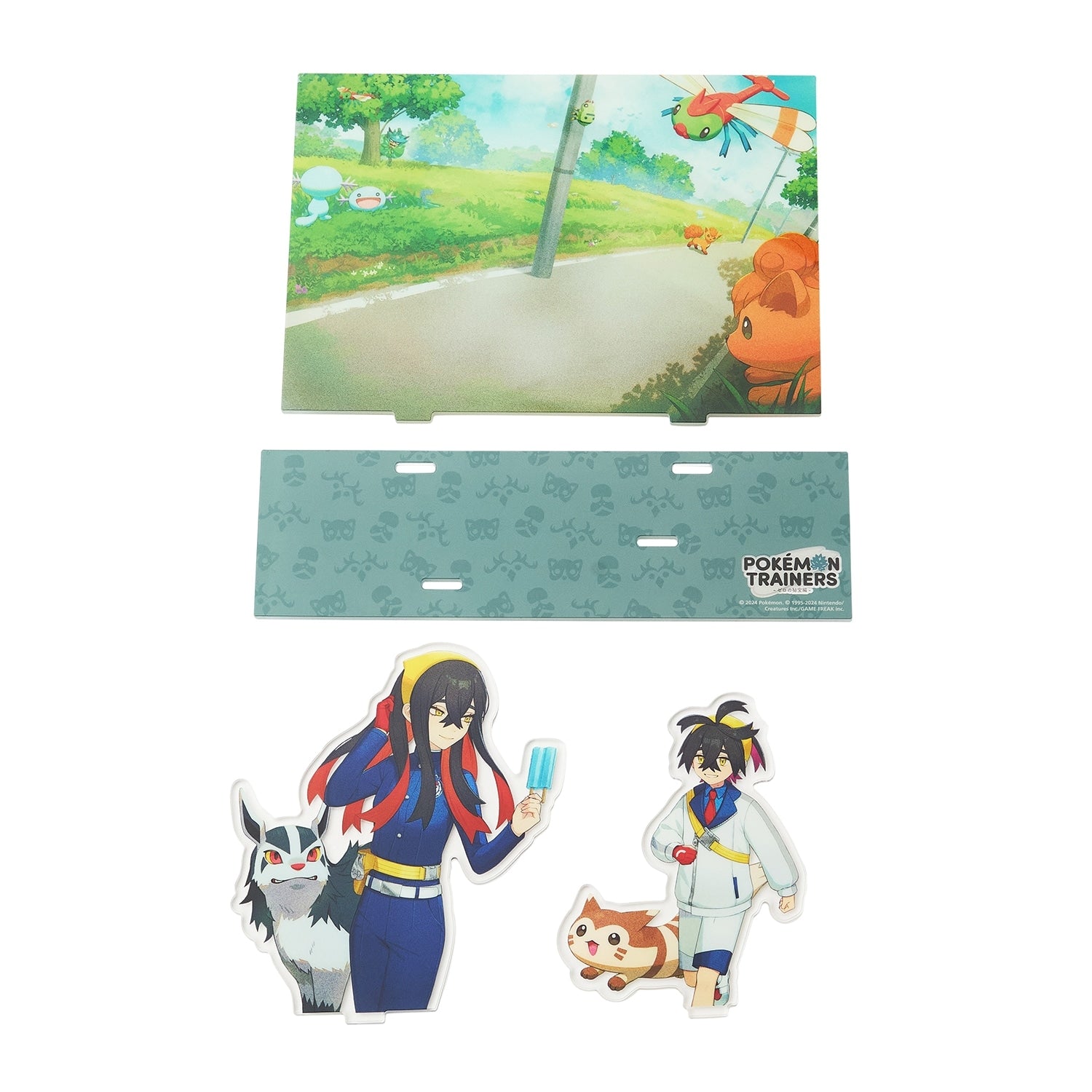 Authentic Pokemon Diorama Acrylic Stand with assembled Kitakami no Sato scene from Japan