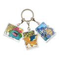 Charizard keychain with Fushigibana pattern, made in Japan, acrylic material