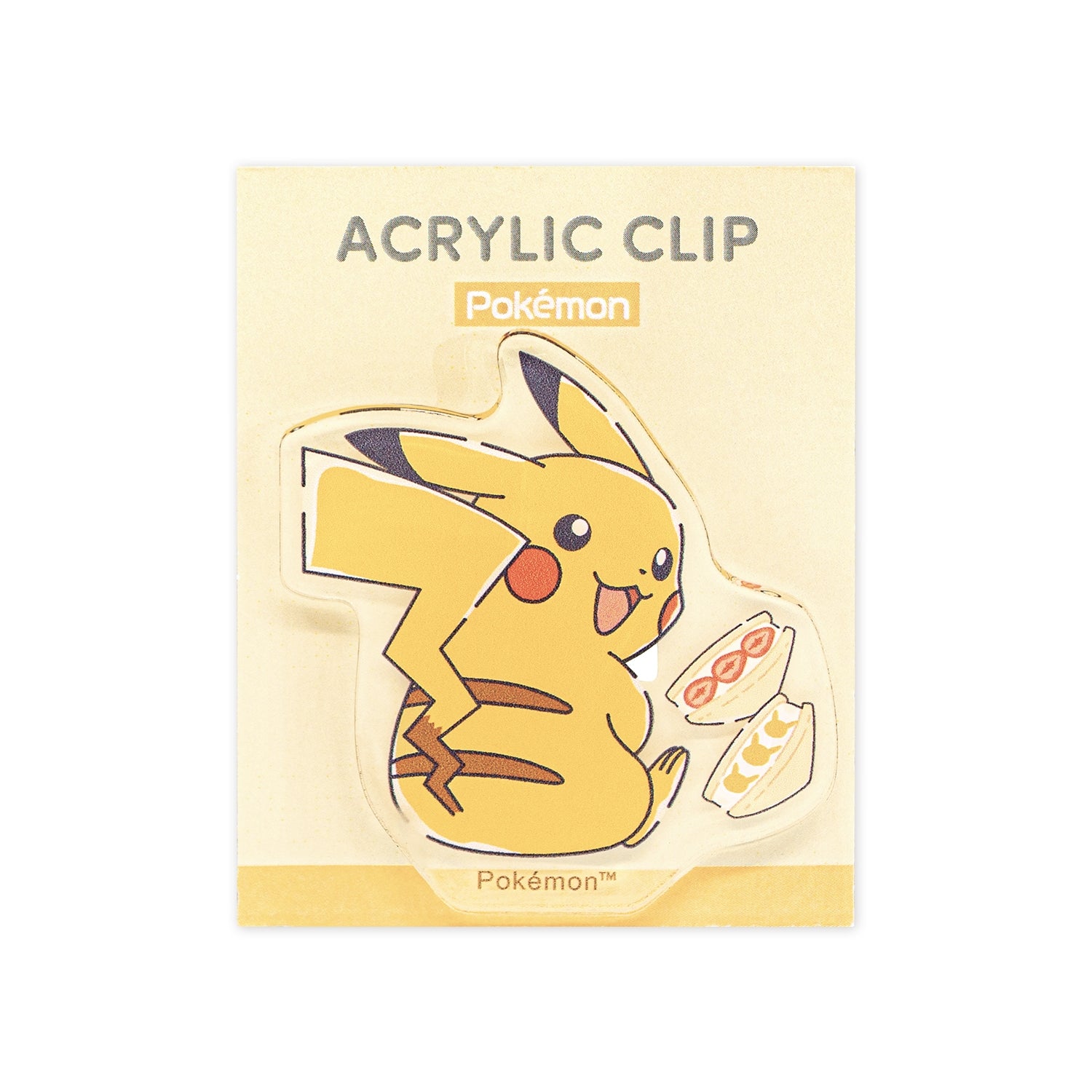 Die-cut acrylic clip/Pikachu