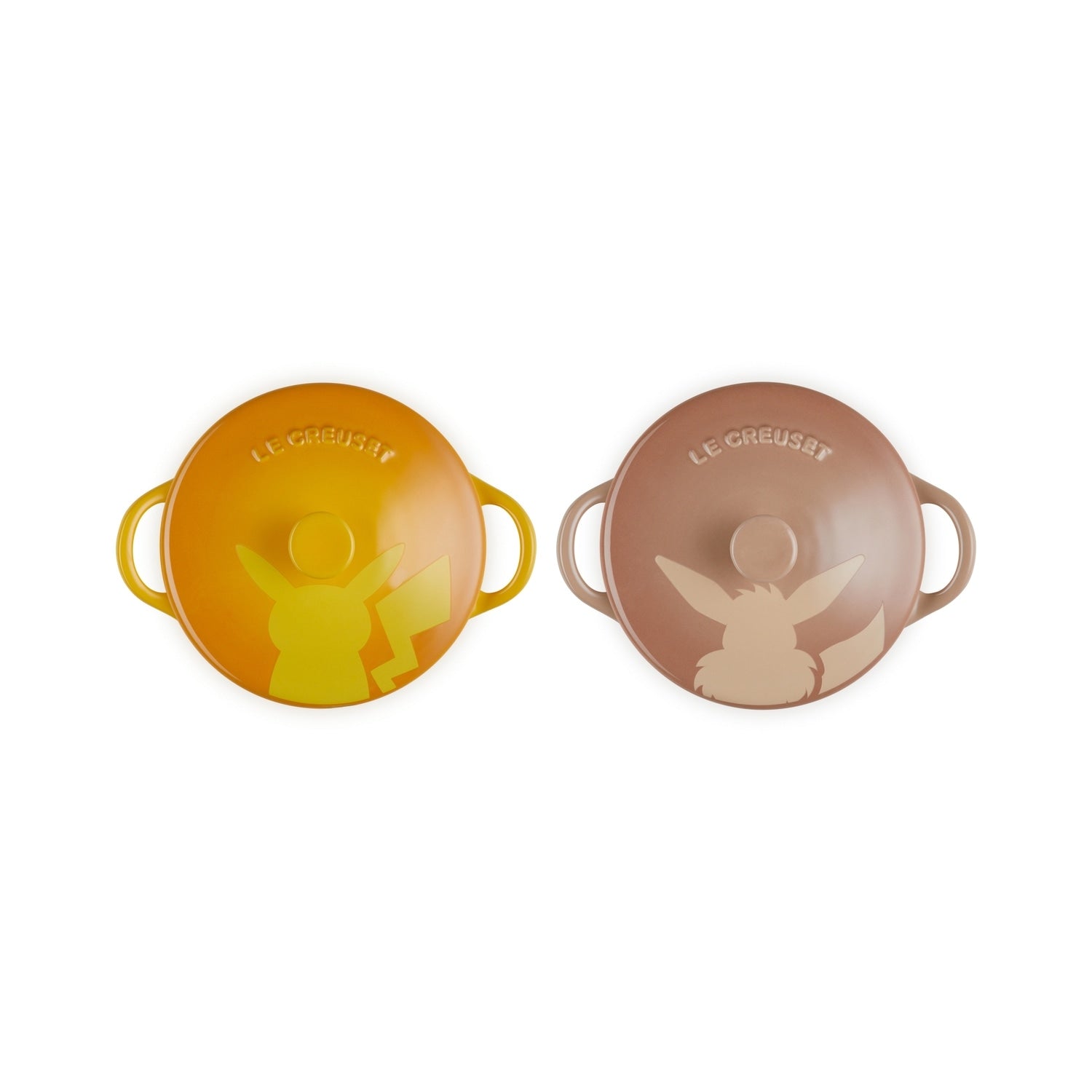 [LE CREUSET] Mini Cocotte (2 pieces) Pikachu/Eevee