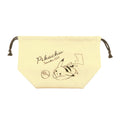 Antibacterial lunch drawstring bag "Pikachu number 025" yellow
