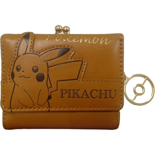 Clasp mini wallet embossed Pikachu PM-4058