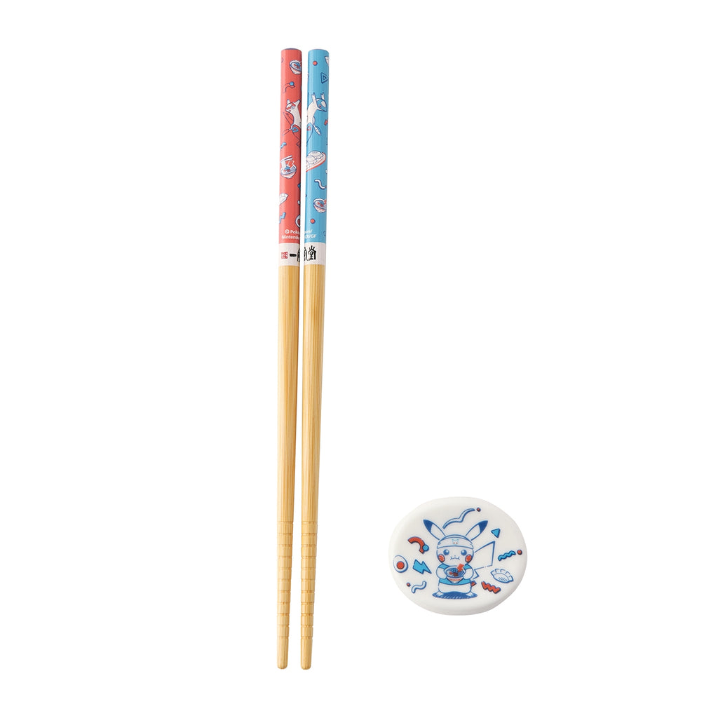 Ippudo Chopsticks & Chopstick Rest Set Pokemon Center Fukuoka R