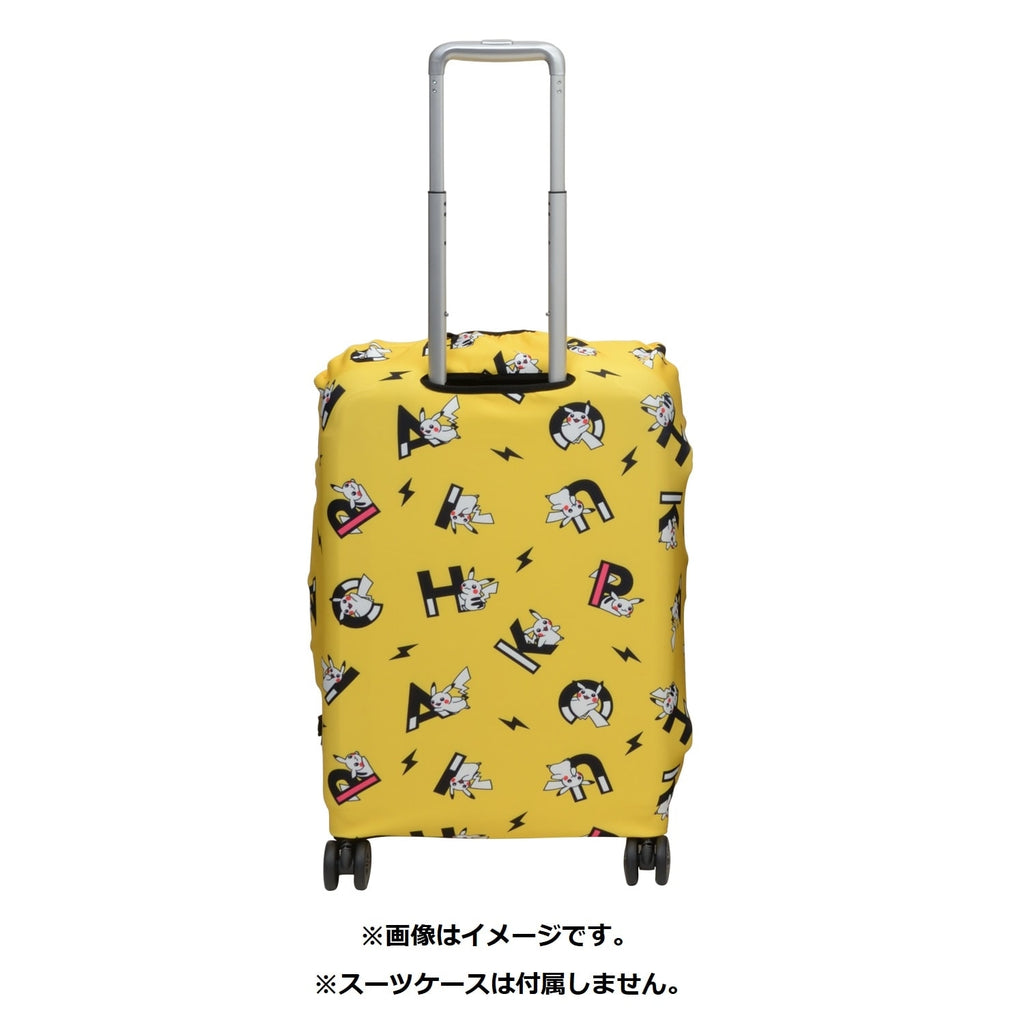Pikachu suitcase cover from Japan, yellow PIKAPIKACHU design