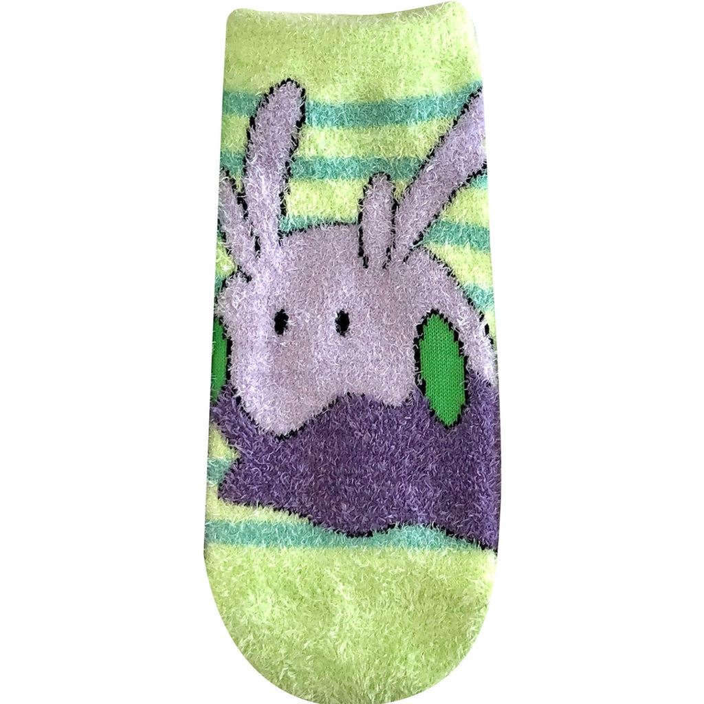 Fluffy socks Numera border ladies (23-25cm)