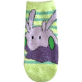 Fluffy socks Numera border ladies (23-25cm)