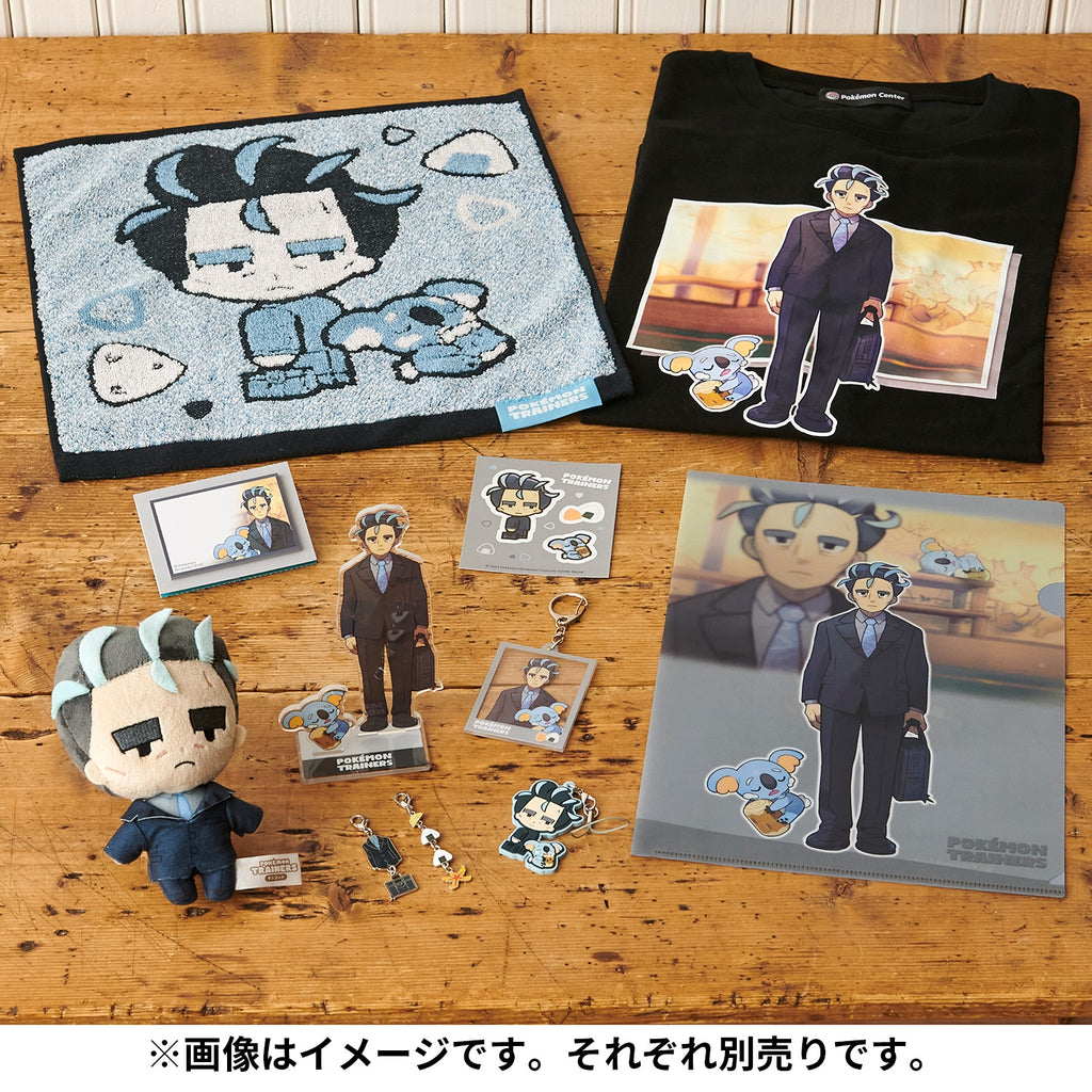 Detailed view of Mascot Pokemon Trainers Aoki plushie from Japan