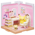 Poke Peace House Hobby Room Pichu & Pikachu figure from Japan, featuring Pichu and Pikachu in a hobby room