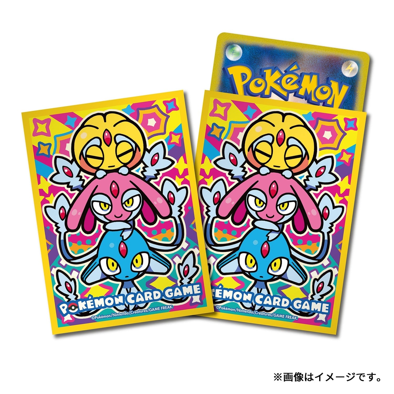Pokémon Card Sleeves Colorful Triple Uxie Mesprit & Azelf Sinnoh Legends