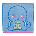 Squirtle hand towel with vibrant blue design from Japan