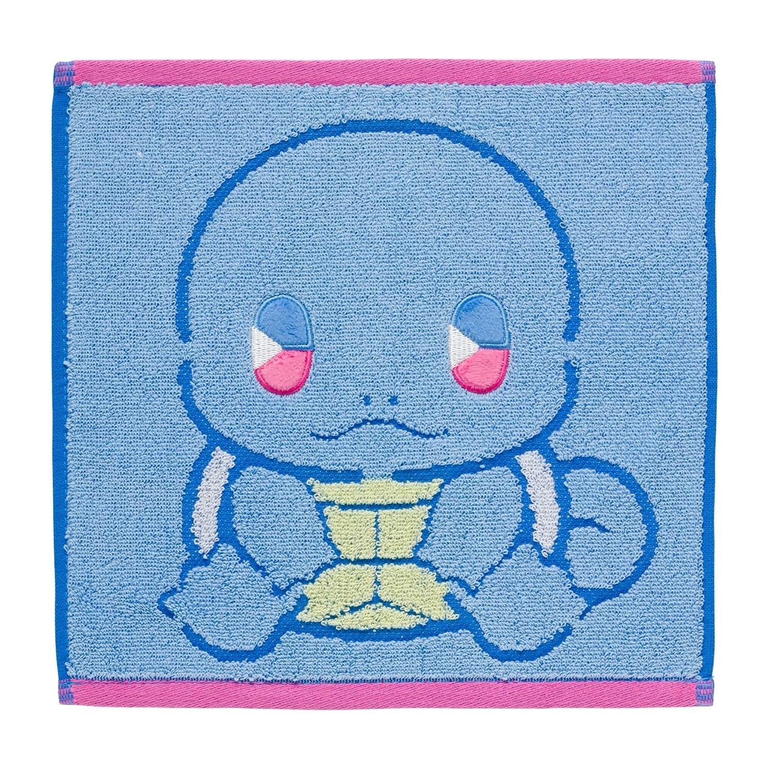 Squirtle hand towel with vibrant blue design from Japan