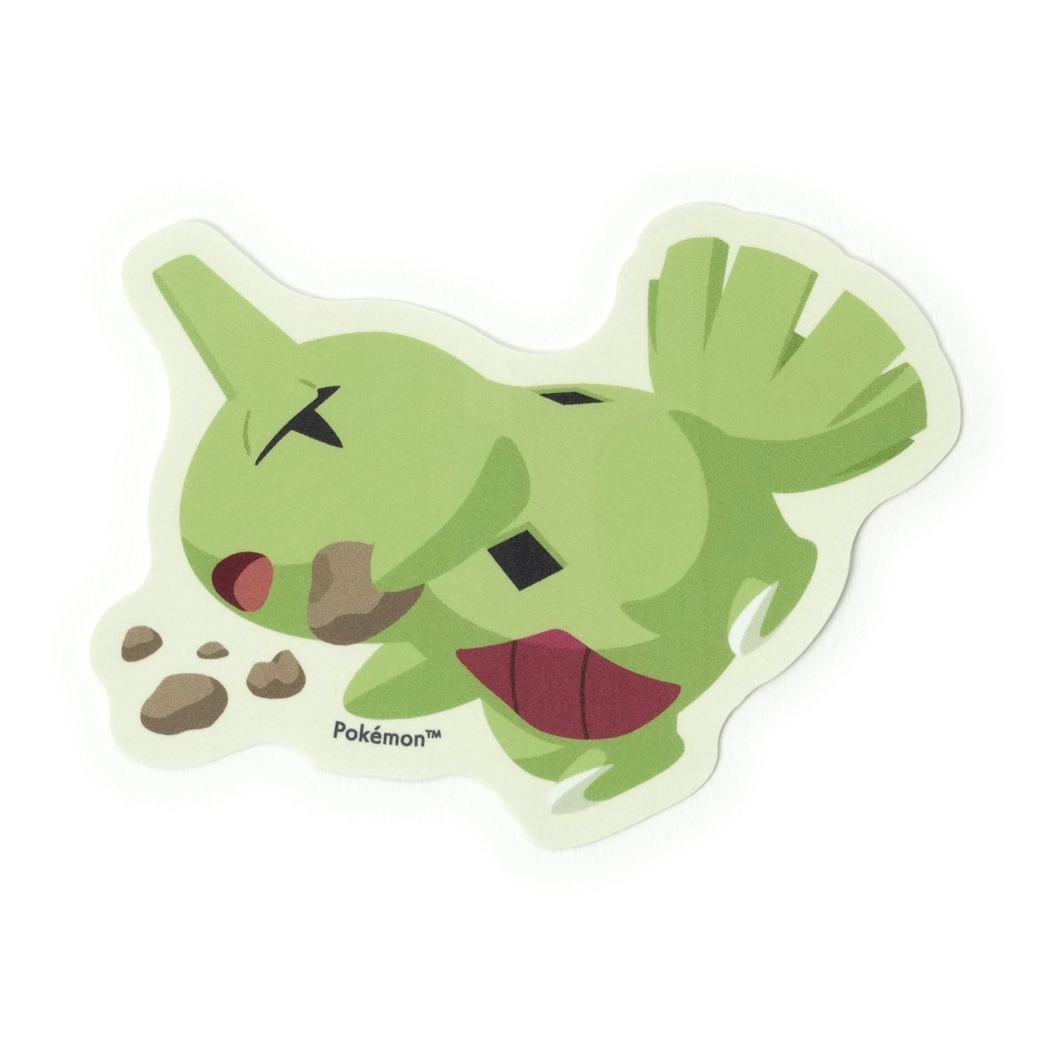 Pokemon Sleep Die-cut Sticker Yogirasu with Larvitar design from Japan