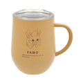 Stainless steel mug with lid Pamo