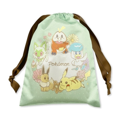 Drawstring bag collection flower