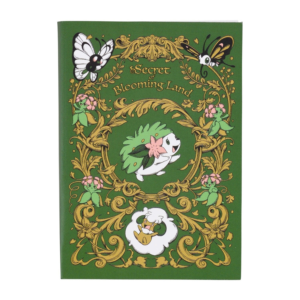 Pokemon Center Japan Shaymin note with colorful pages, sourced from Japan