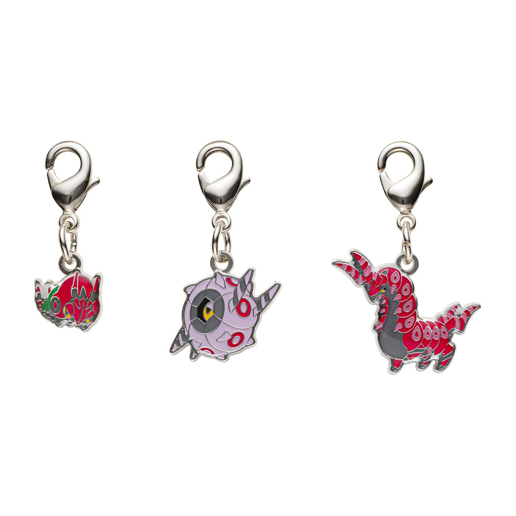 Pokemon metal charm set 543, 544, 545 with fine detail from Japan