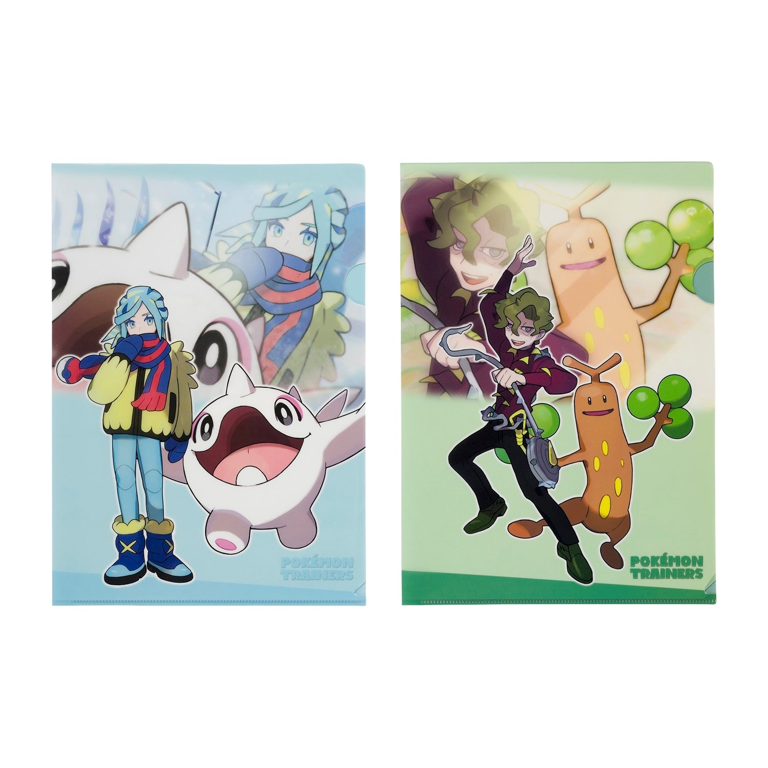 A4 clear file set of 2 POKÉMON TRAINERS Grusha & Corsa