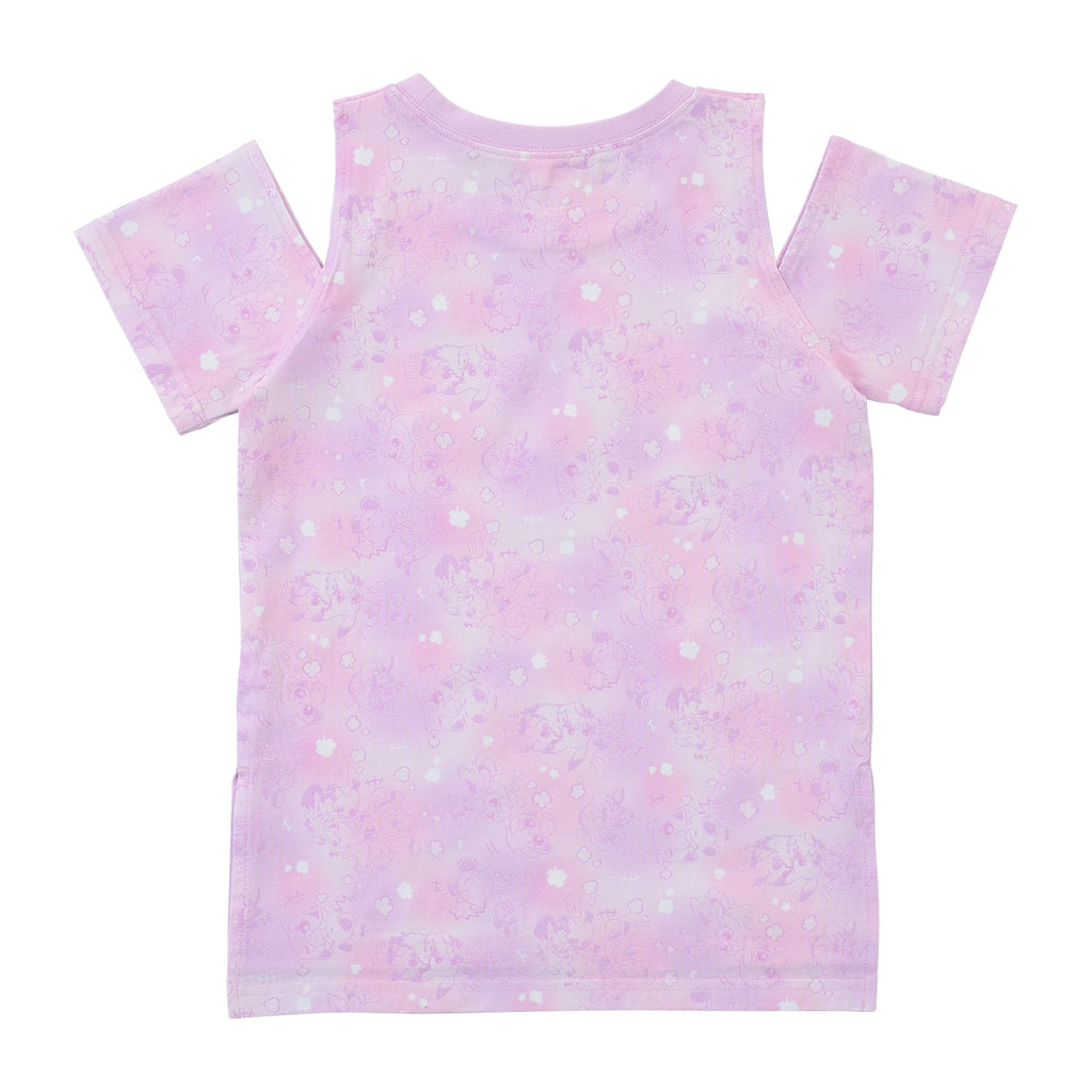 Open shoulder T-shirt Play Rough! Allover pattern 120/140