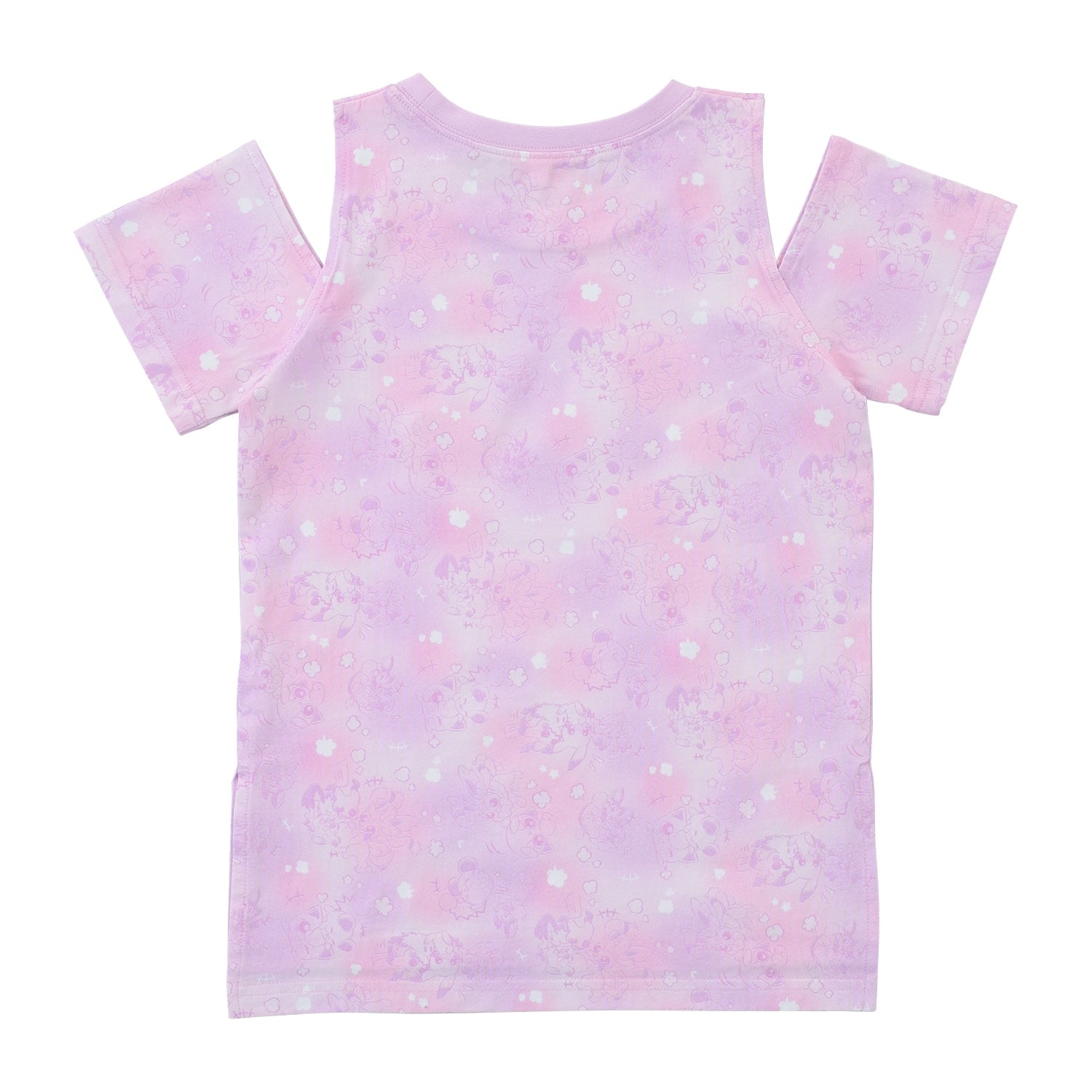 Open shoulder T-shirt Play Rough! Allover pattern 120/140