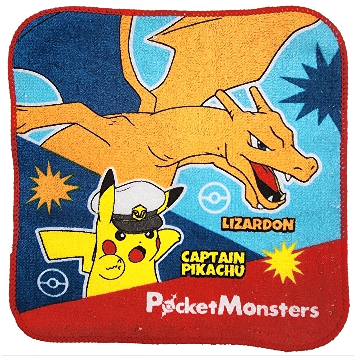 Pokemon 3-piece petit towel set red with white Poké Balls from Japan